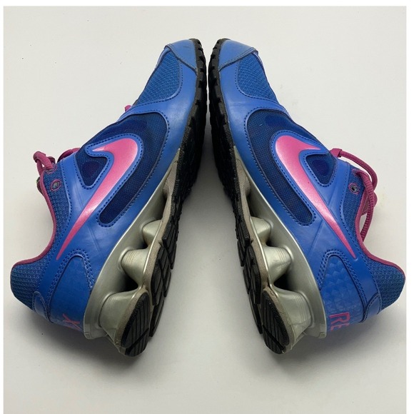 Nike Shox Reax Women's Running Shoes Blue Pink Size 6 Athletic Sneakers - Picture 2 of 7